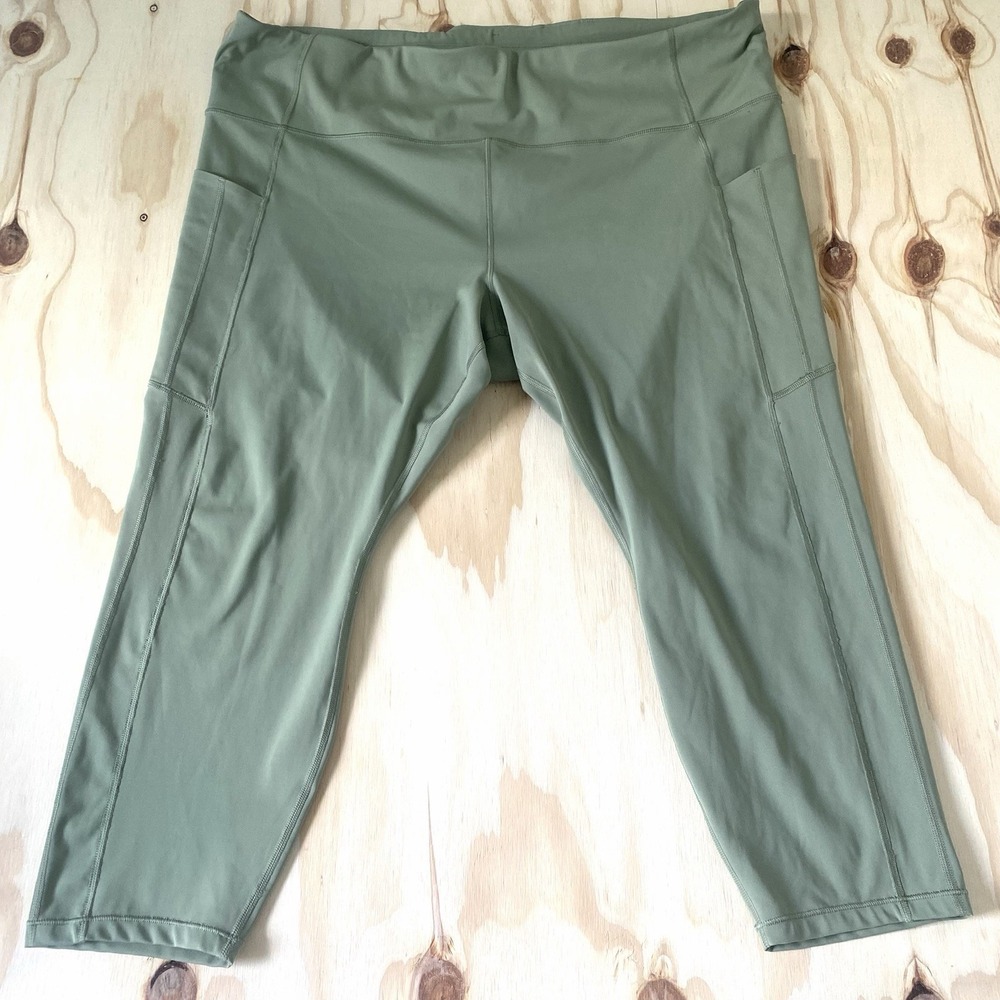 Athleta Legging Women's Plus Size 3X Side Pocketss sage green 3XL